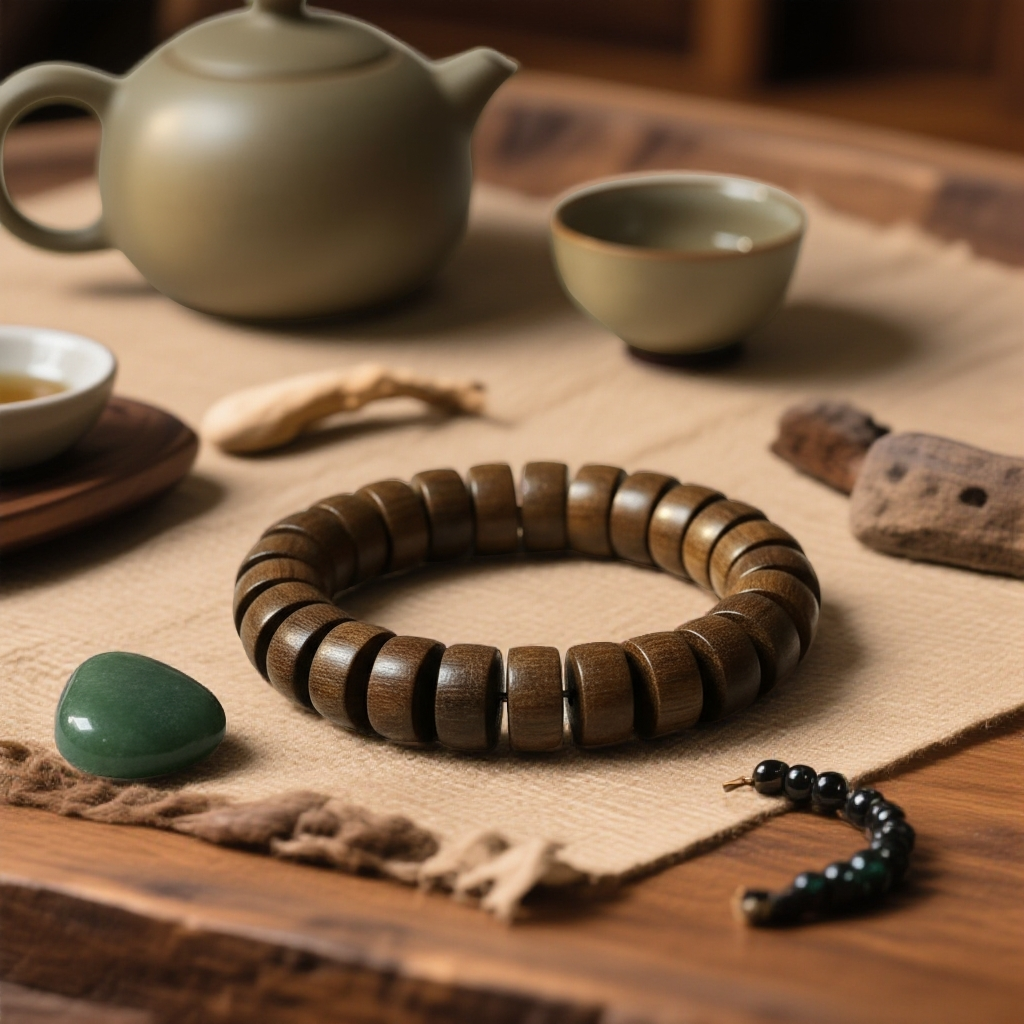 增香沉香木天然老料车轮药片单圈628(无礼盒）