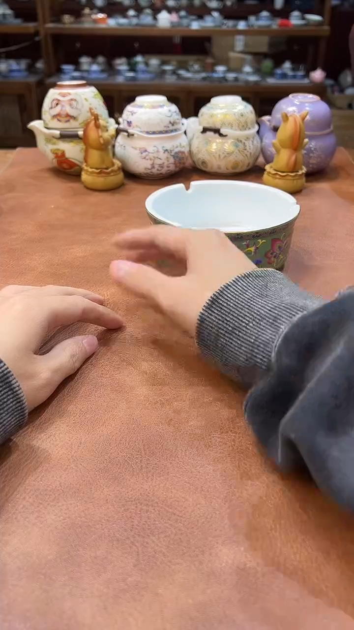 真的很便宜会开片的旅行茶具