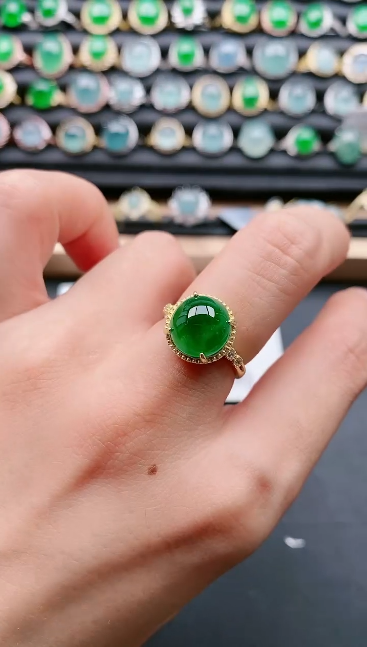 【闪购商品】翡翠戒指银S925镶嵌1111111111