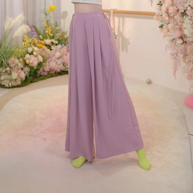 8012 D舞蹈裤女日常现代宽松阔腿跳舞专用练功新款古典舞蹈服