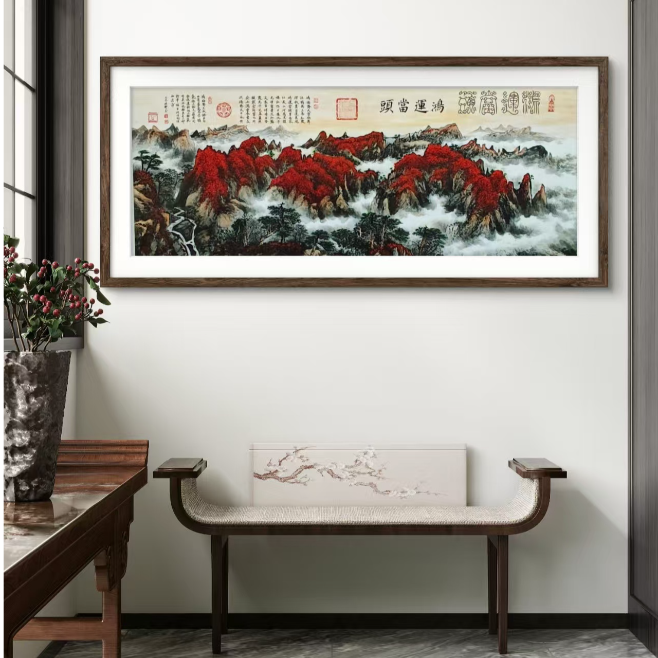 颜明轩纯手绘作品—（鸿运当头）