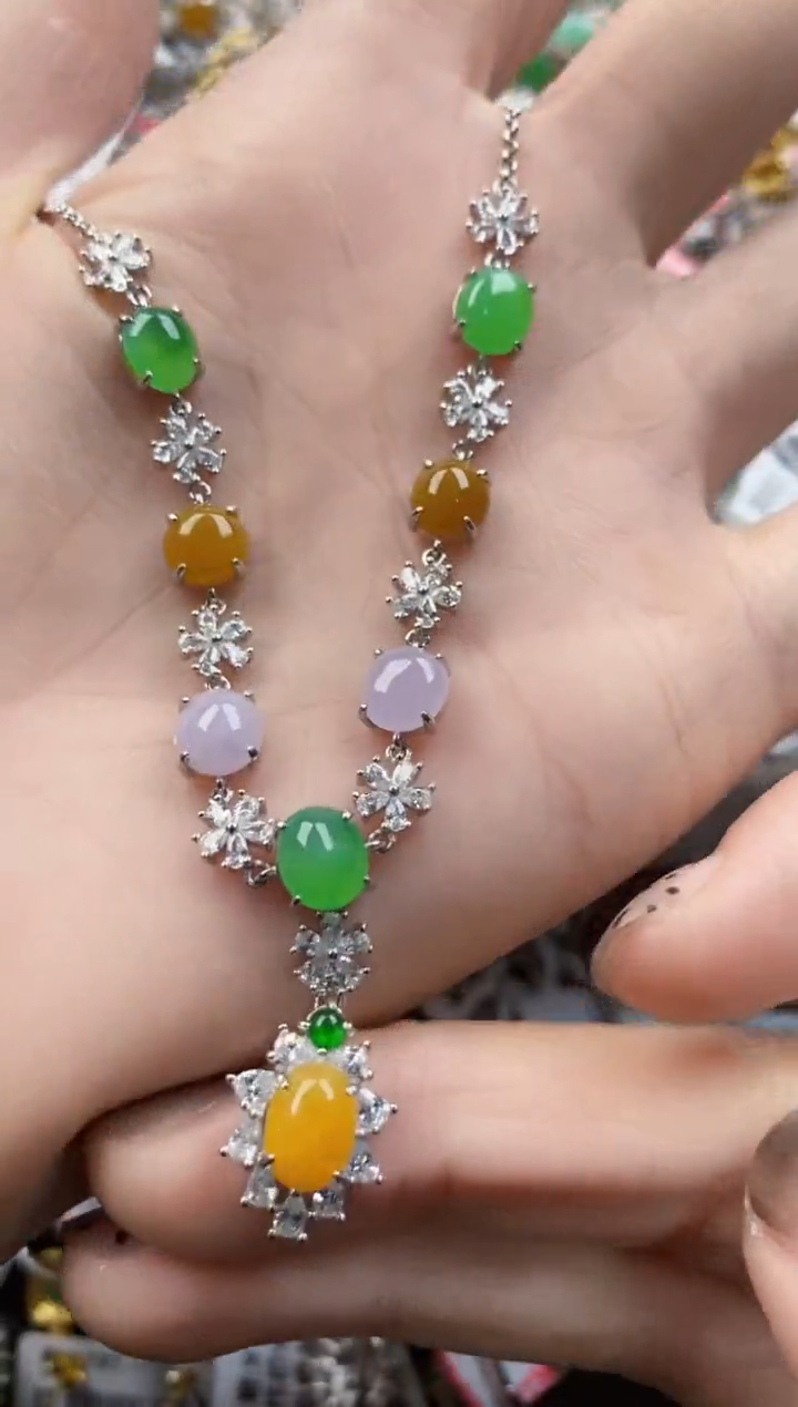 翡翠戒指银S925镶嵌333-------5