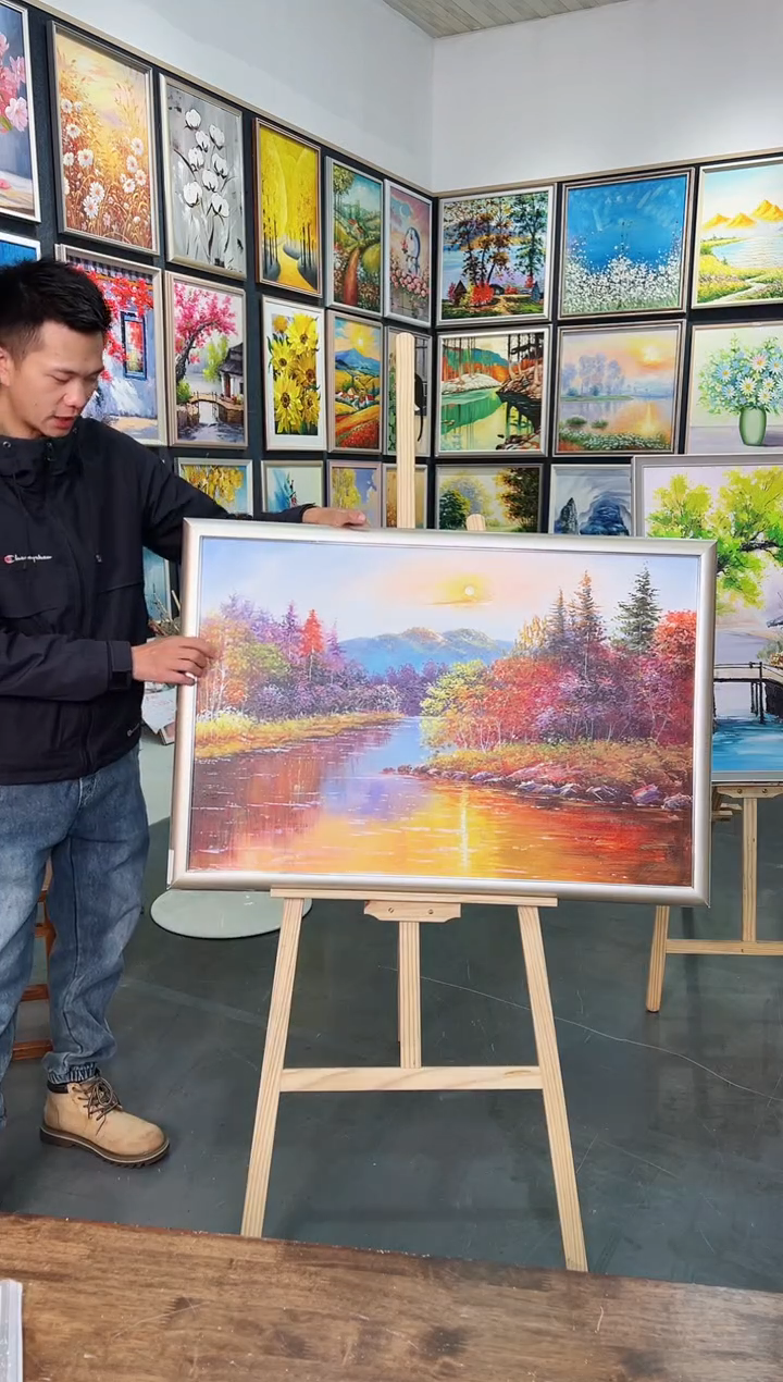 油画60*90纯手工油画巨好看