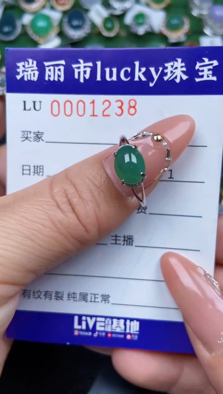 【闪购商品】翡翠颈饰银S925镶嵌1238