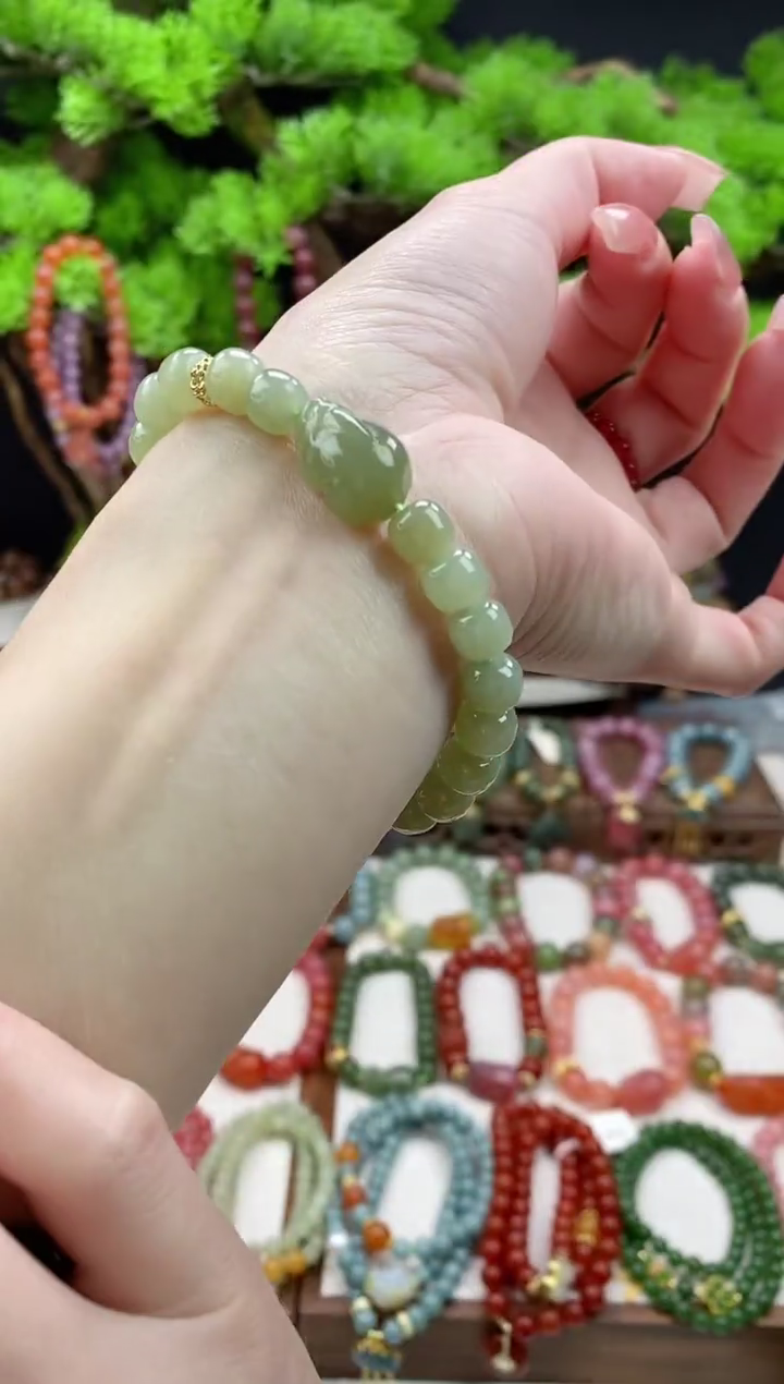 【闪购商品】和田玉手饰未镶嵌和田玉老型珠