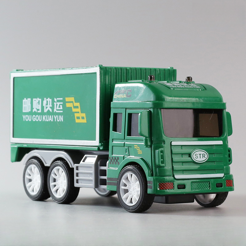 邮政快递车3开门儿仿真童惯性车6益智认知运输澄海面包车