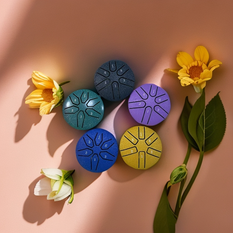 三寸六音空灵鼓钢舌鼓手心小鼓初学者零基础入门级