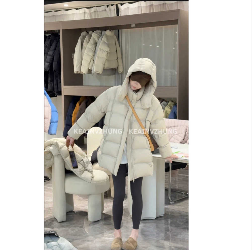 【泡芙妹妹2.0】冬季洋气新国标90白鸭绒三星安心绒（不建议机洗）