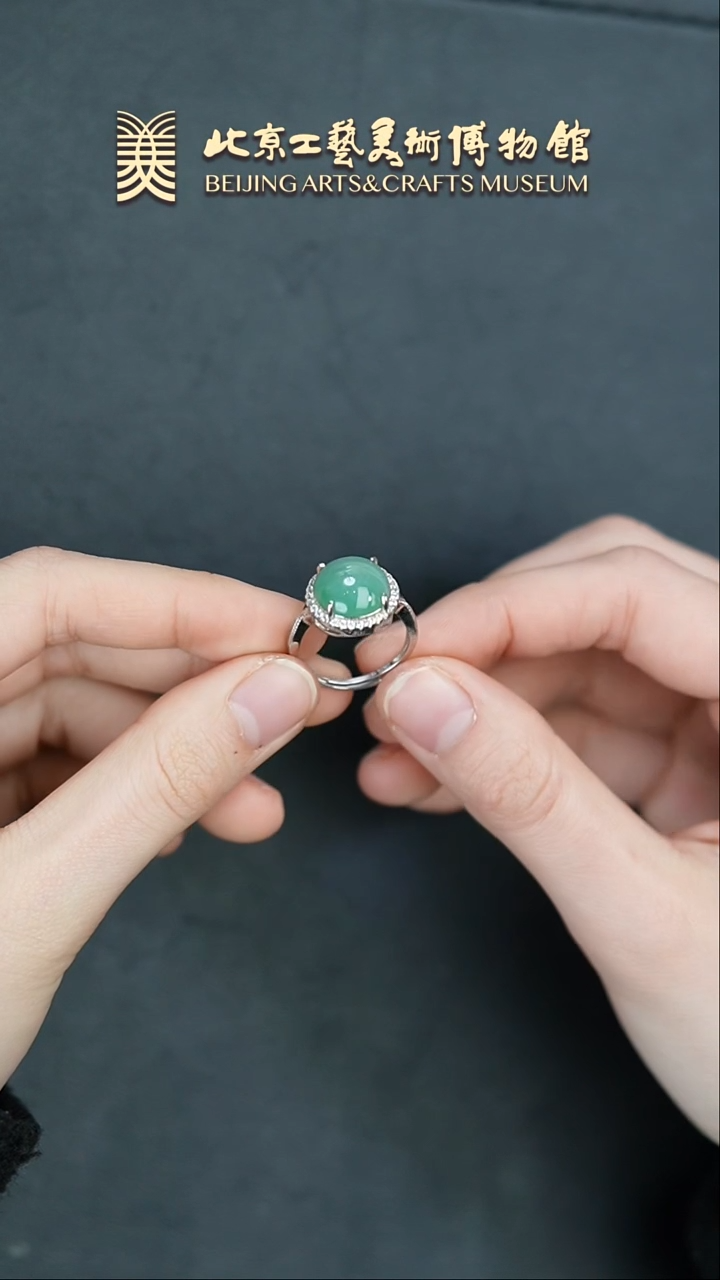 【闪购商品】翡翠戒指银S925镶嵌B0212GMD639翡翠戒指