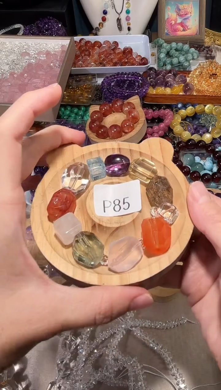 水晶手串未镶嵌K****iP85多宝手串一条拍9