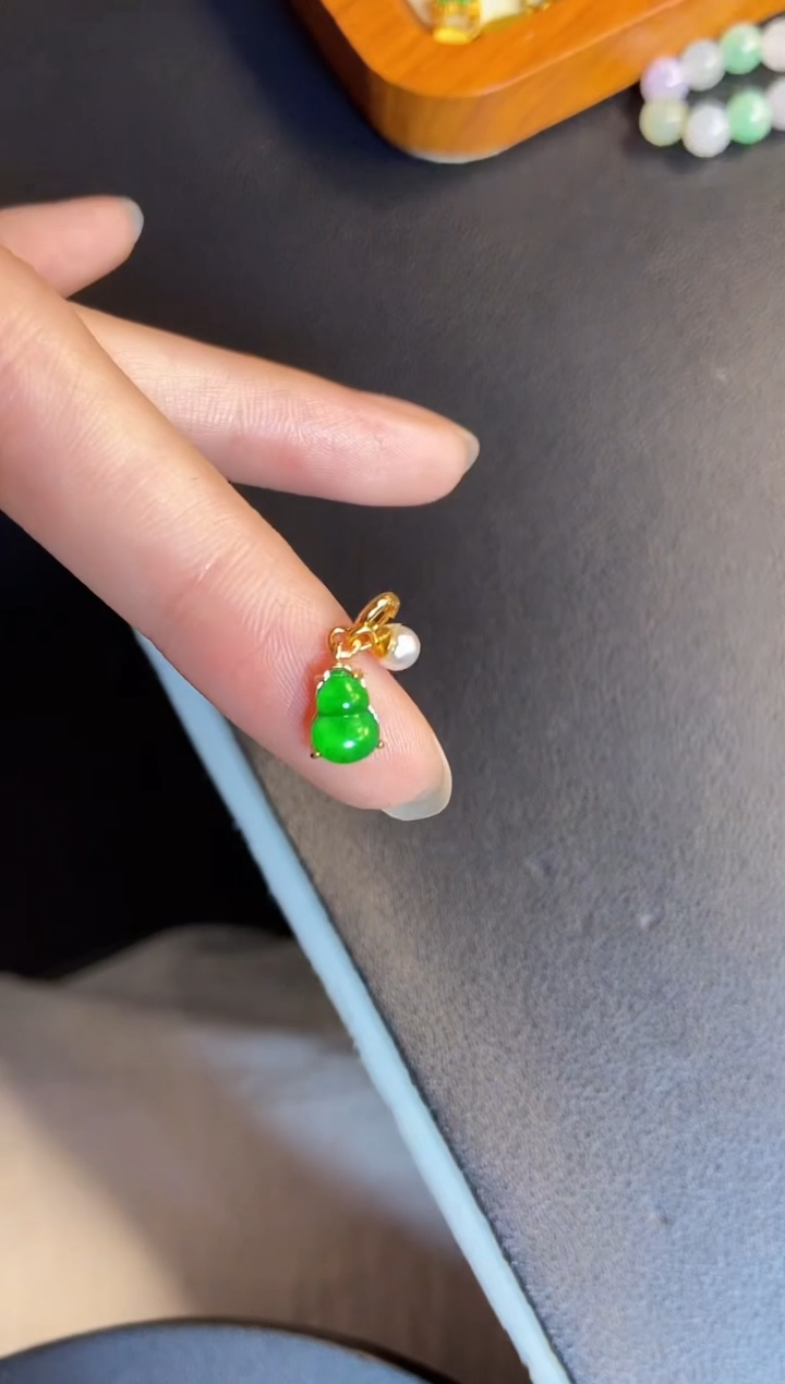 吊坠(不含链)银S925镶嵌翡翠1