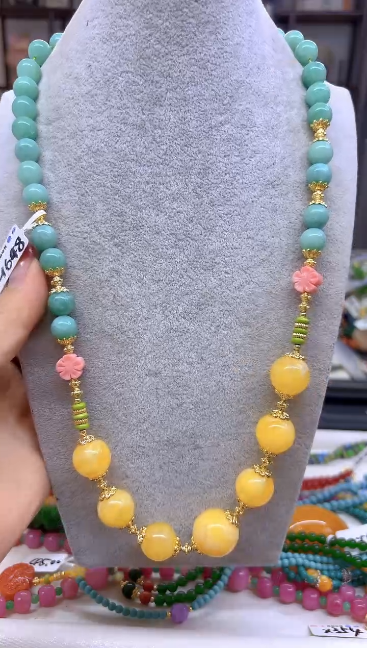 【闪购商品】蜜蜡毛衣链未镶嵌M648