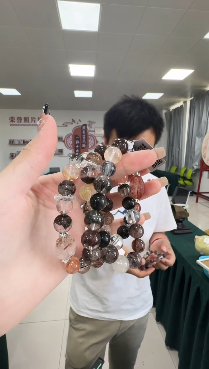 水晶手链未镶嵌7603JS 约10mm多样式发一件