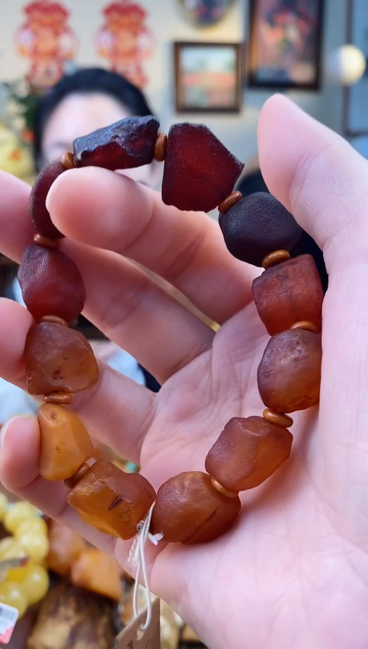 【闪购商品】琥珀手串未镶嵌手串