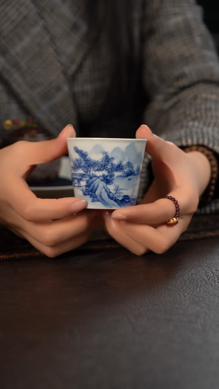 【闪购商品】杯HLX陶瓷南方雪景大直口杯 随机