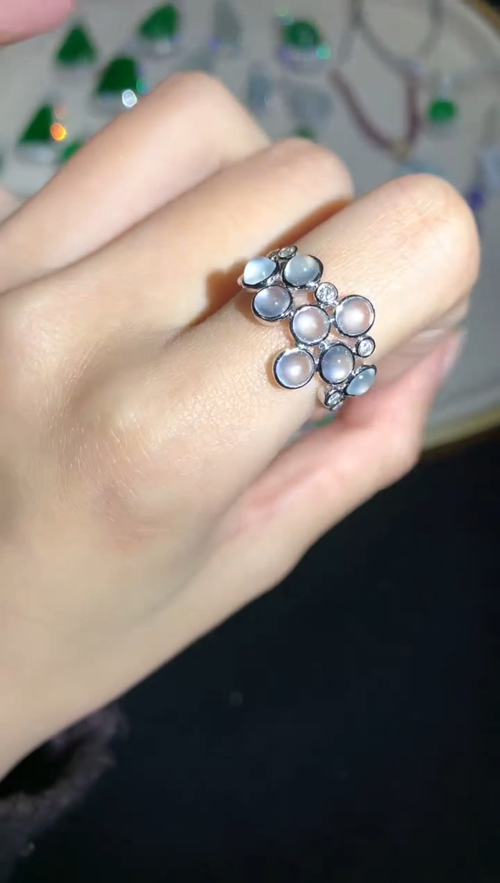 【闪购商品】翡翠戒指18K金镶嵌W588|5800