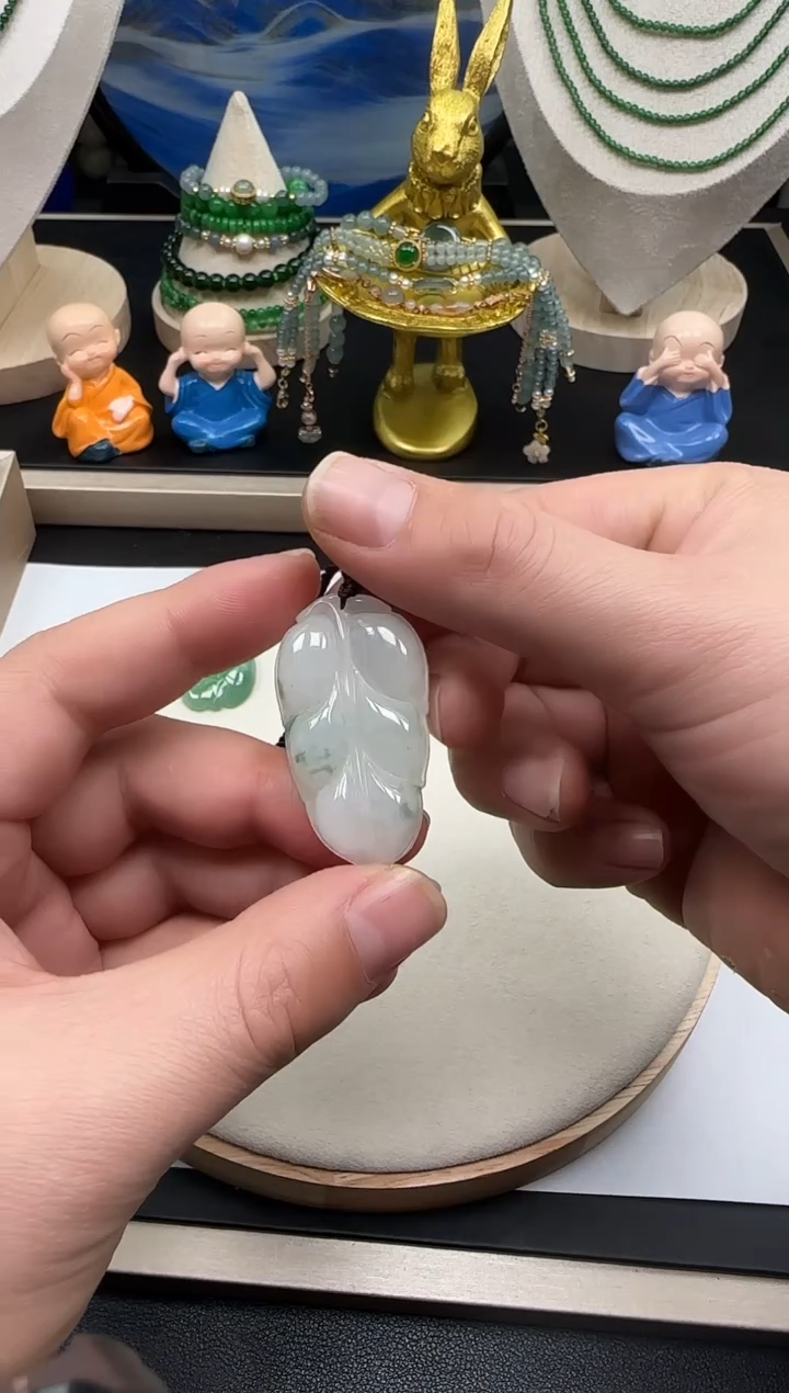 【闪购商品】翡翠吊坠(不含链)未镶嵌【海莎一口翠】翡翠挂件1