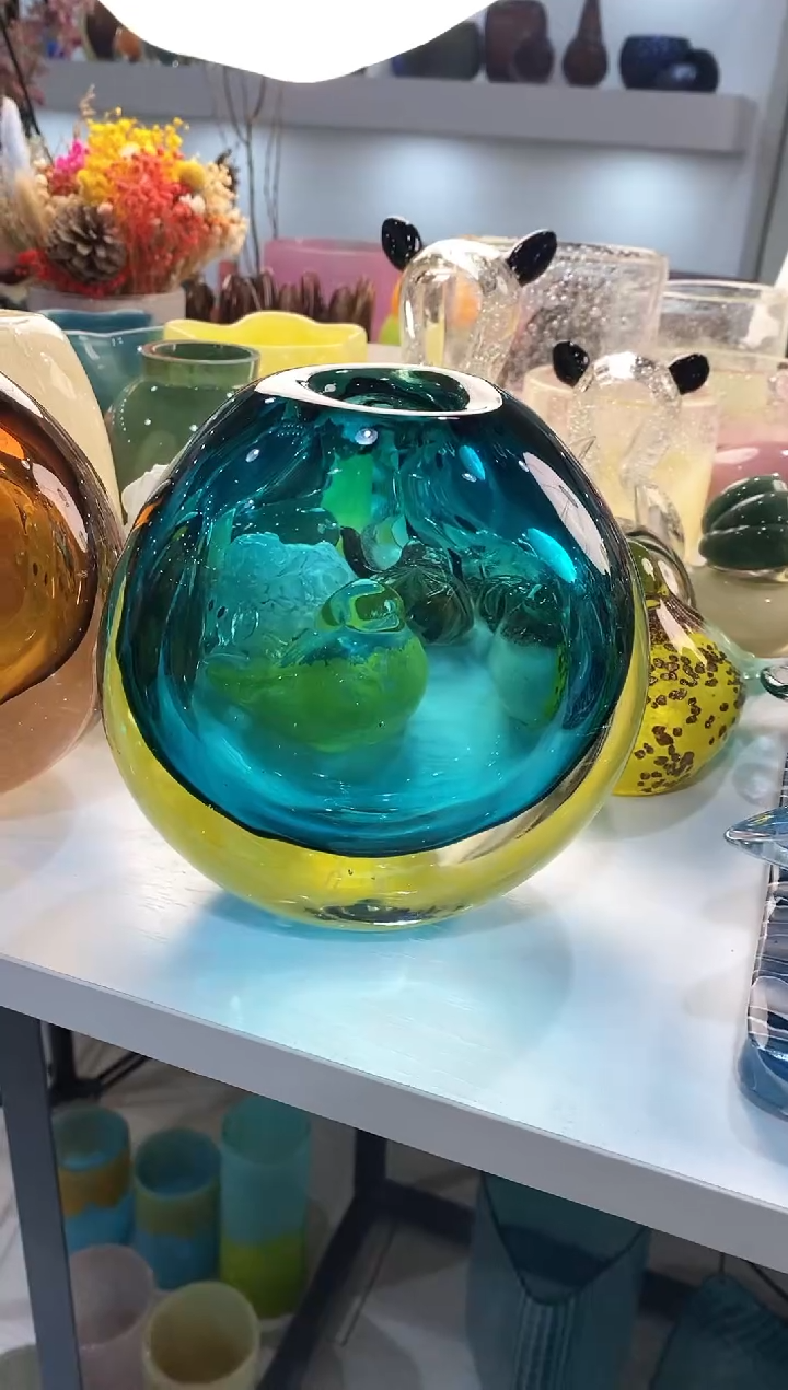 【闪购商品】琉璃慕忆家花瓶微瑕