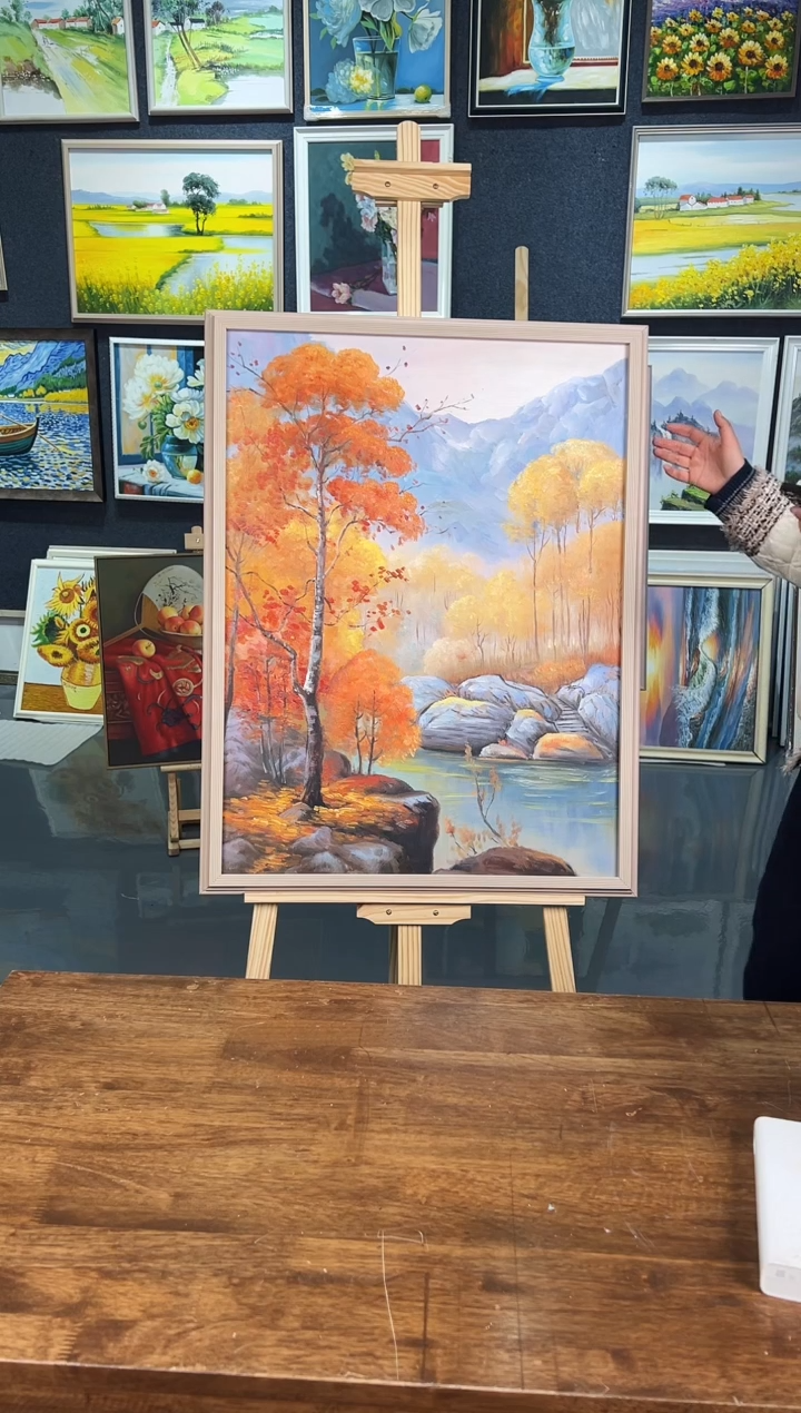 【闪购商品】油画63号 60*80 山河-手绘油画