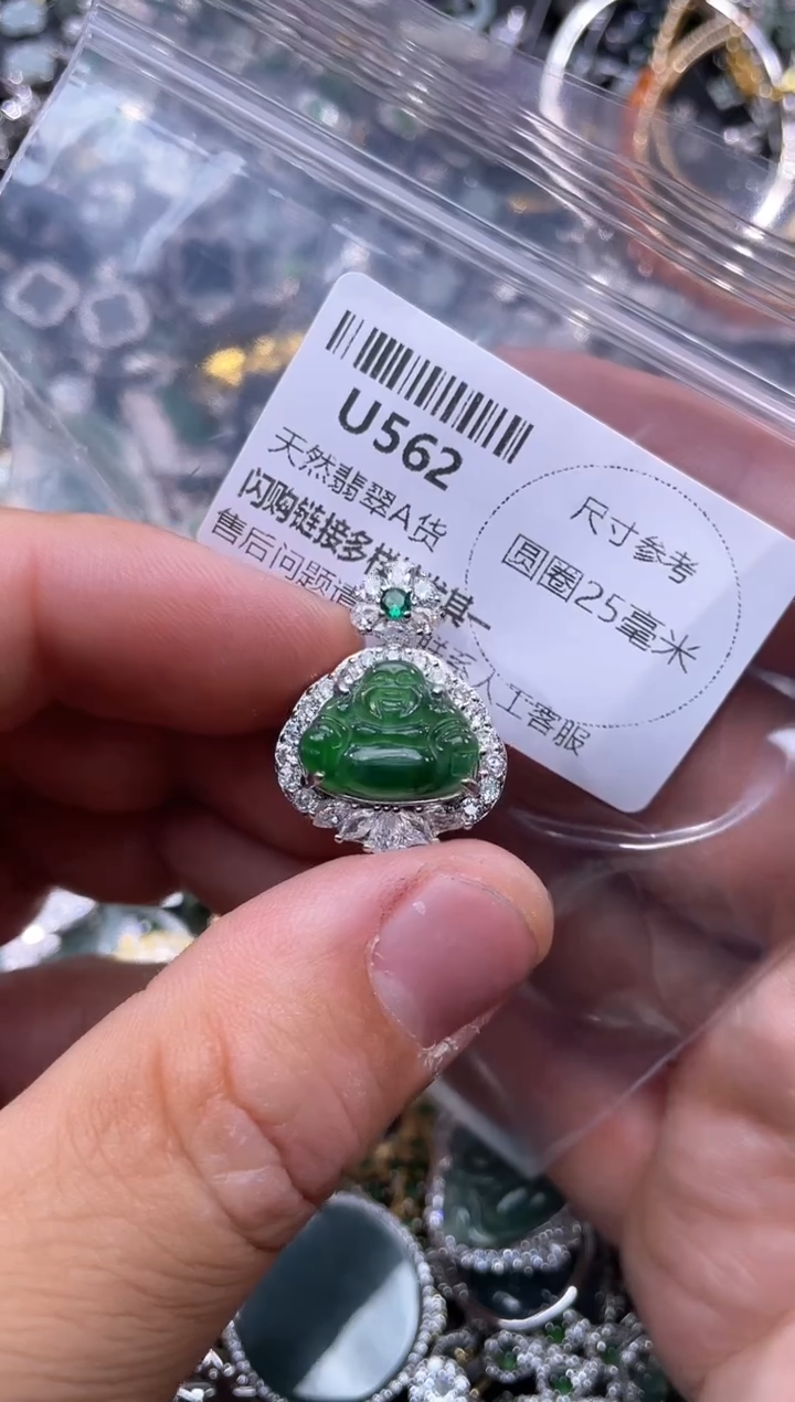 【闪购商品】翡翠颈饰未镶嵌U562吊坠
