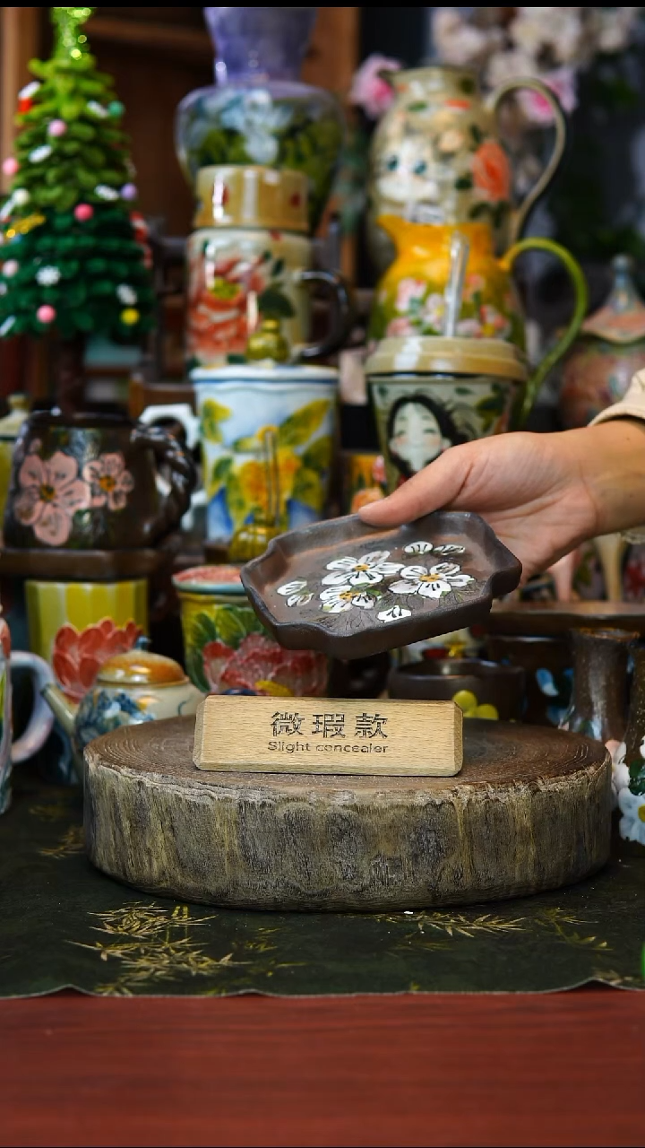 花瓶/杯子/碗微瑕140景德镇手工高温釉下彩