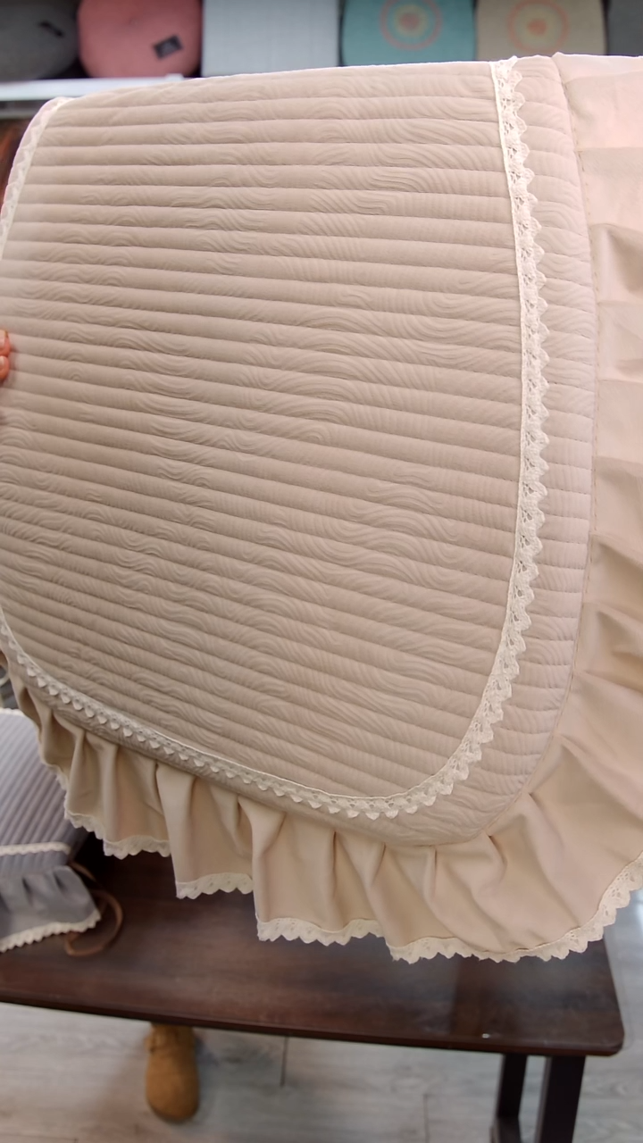 布横条细绒：米色6个