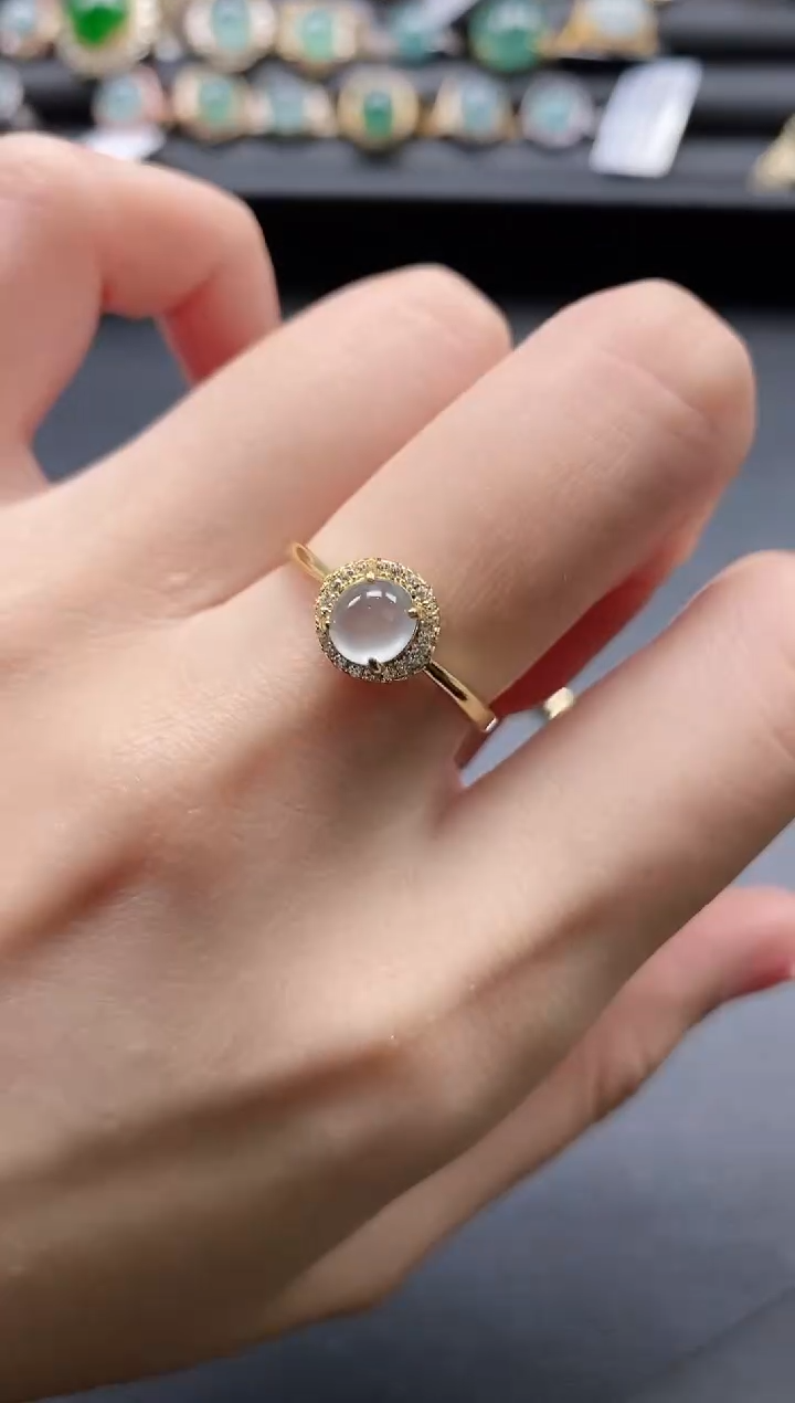 【闪购商品】翡翠戒指银S925镶嵌1111-