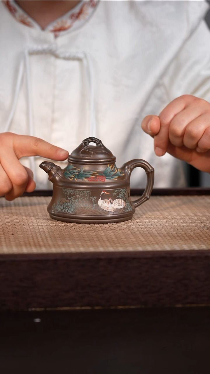 茶壶紫砂紫泥柴烧 200cc