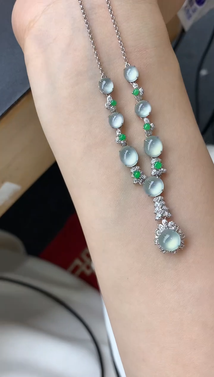 【闪购商品】翡翠颈饰18K金镶嵌477-中国好珍宝