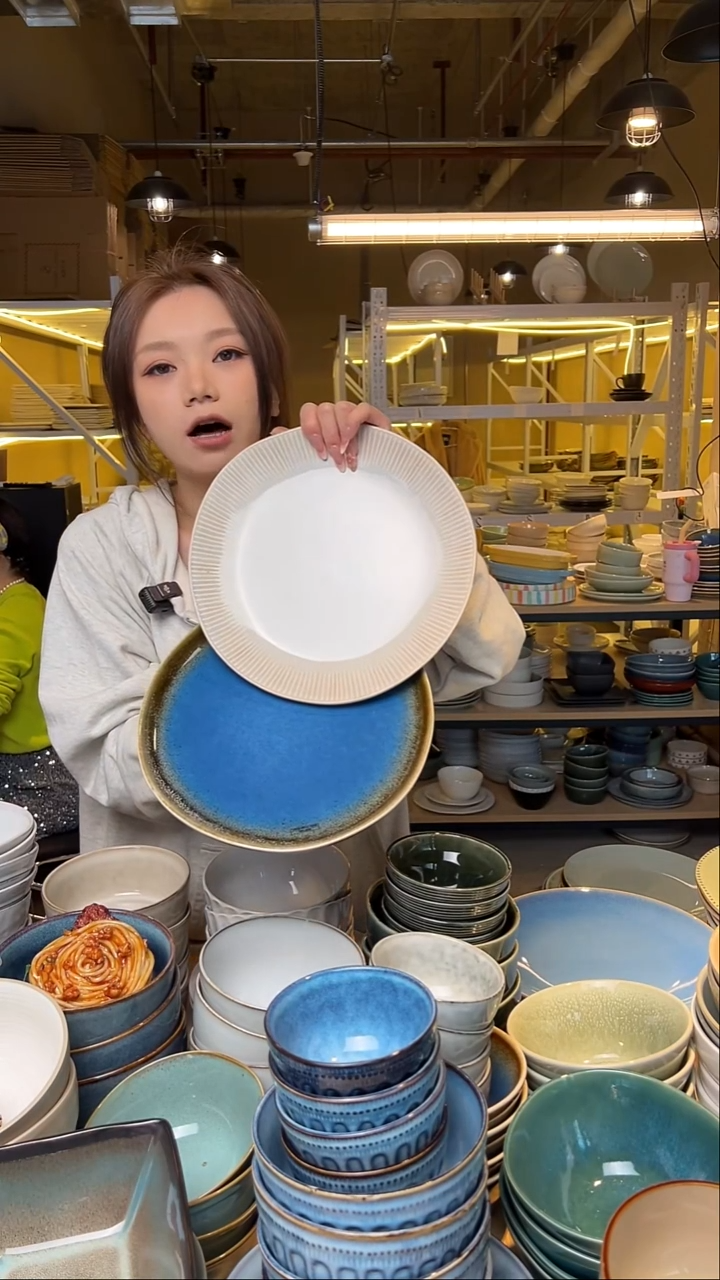 瓷8【瑕疵】外贸尾货窑变釉下彩