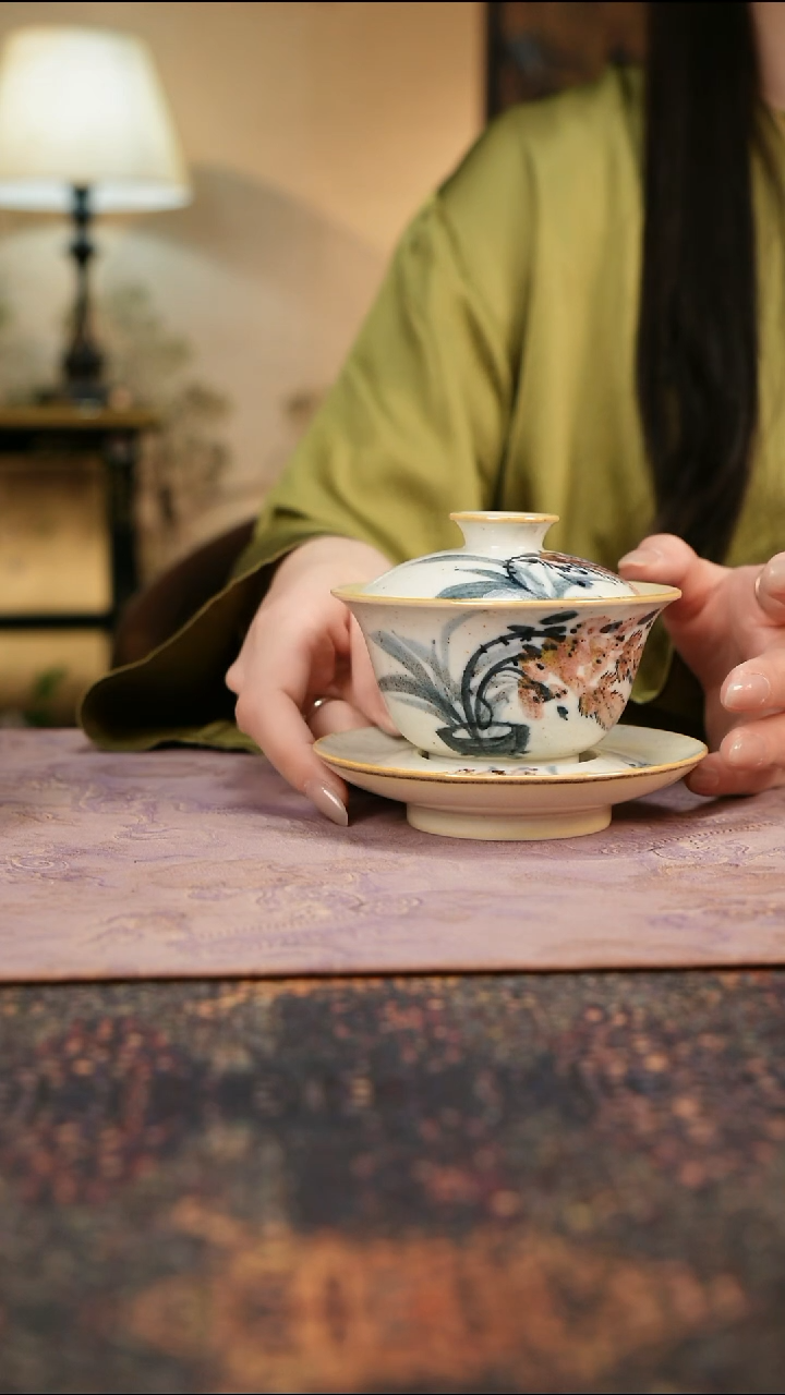 杯景德镇陶瓷杯碗柴烧多人