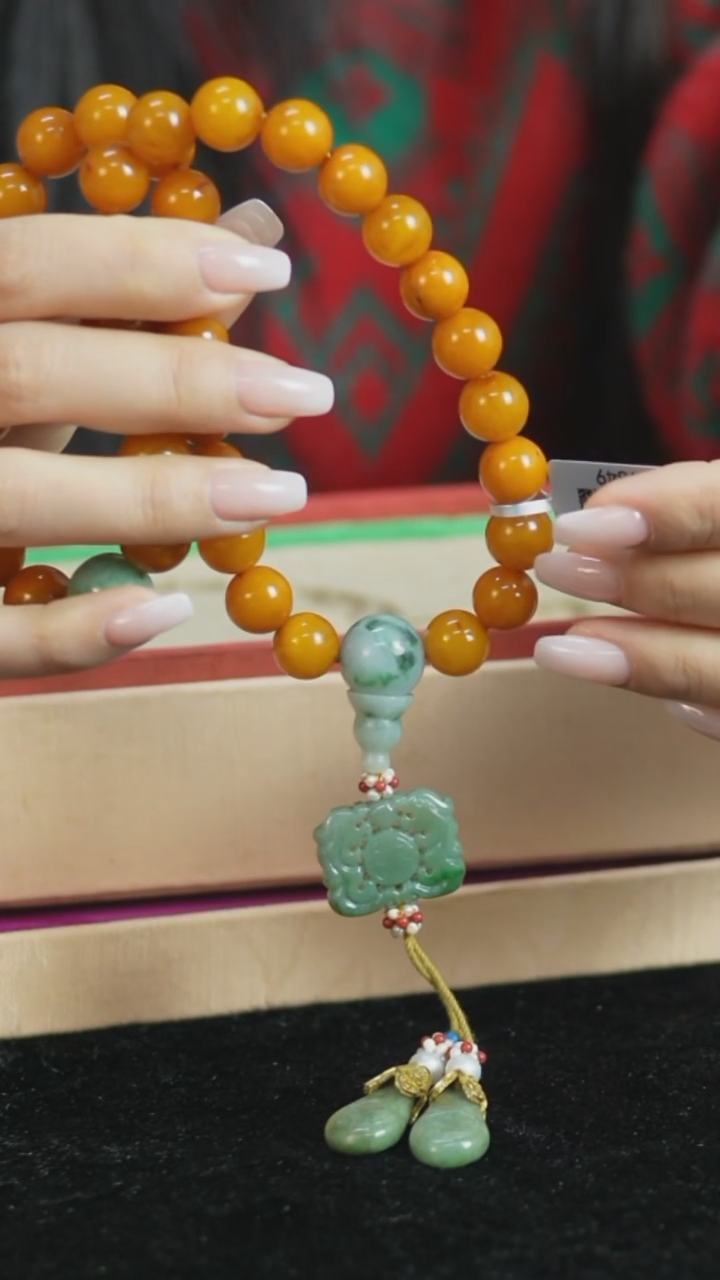 【闪购商品】铜蜜蜡36籽长串 福源堂 M