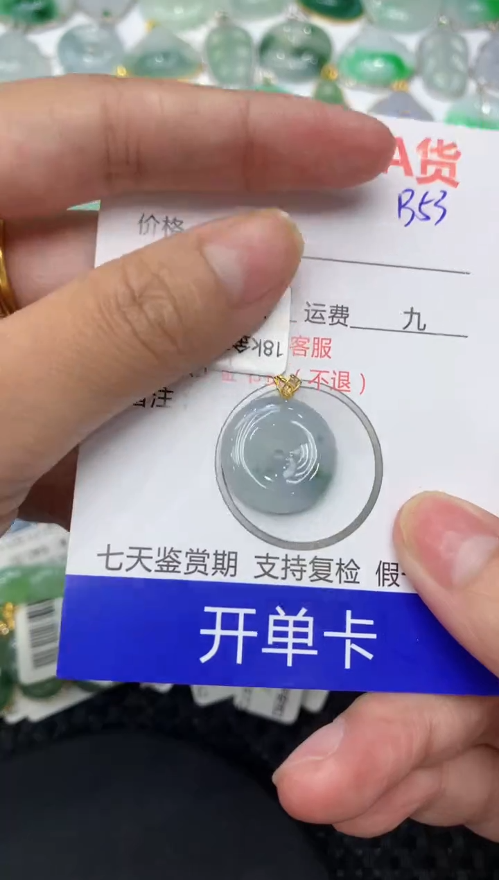 【闪购商品】翡翠颈饰18K金镶嵌111111111