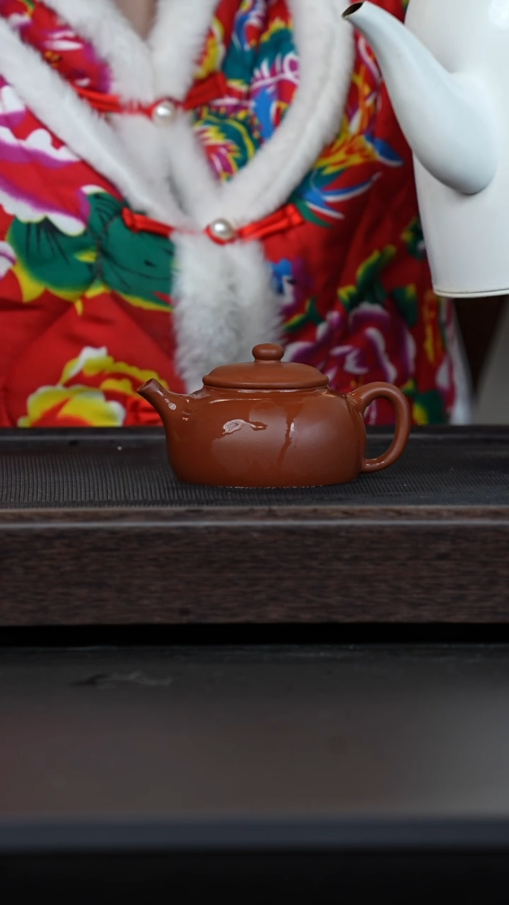 【闪购商品】紫砂茶壶微瑕老紫泥隐圆