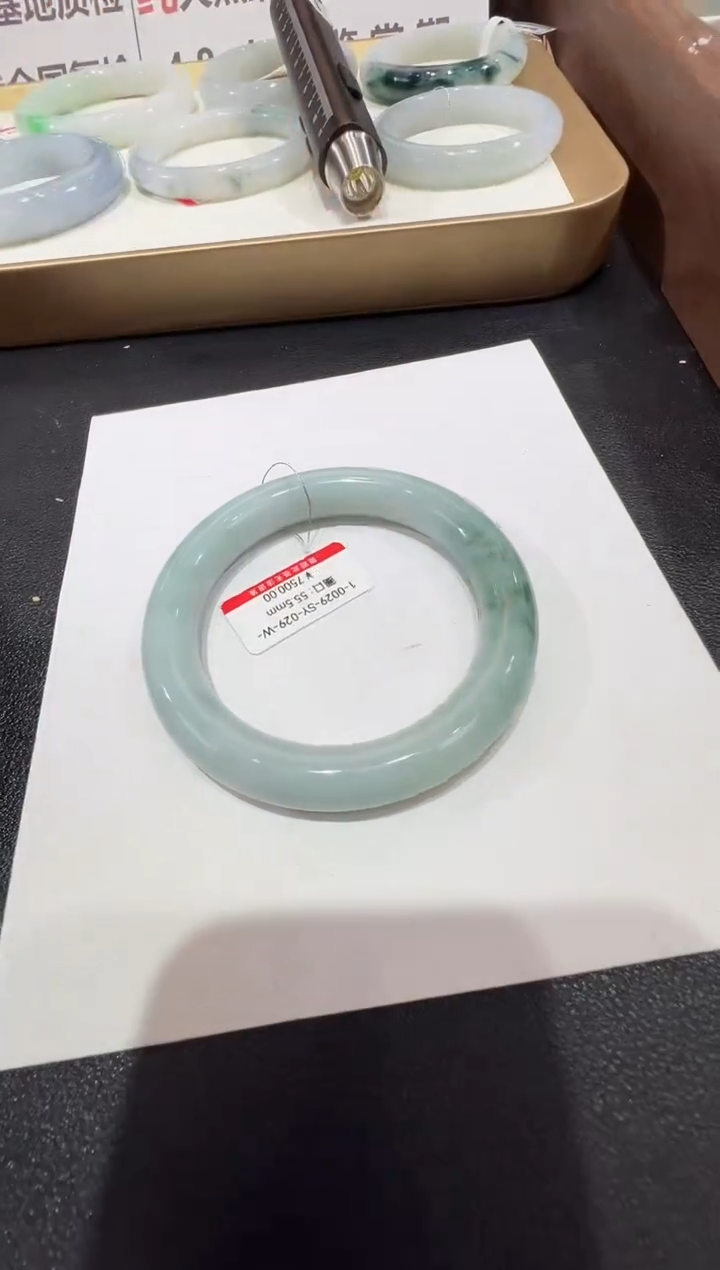 纯天然缅甸A货翡翠手镯55-56mm-29号