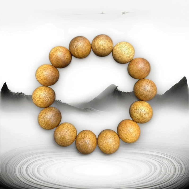 F325登流眉沉香木串16mm