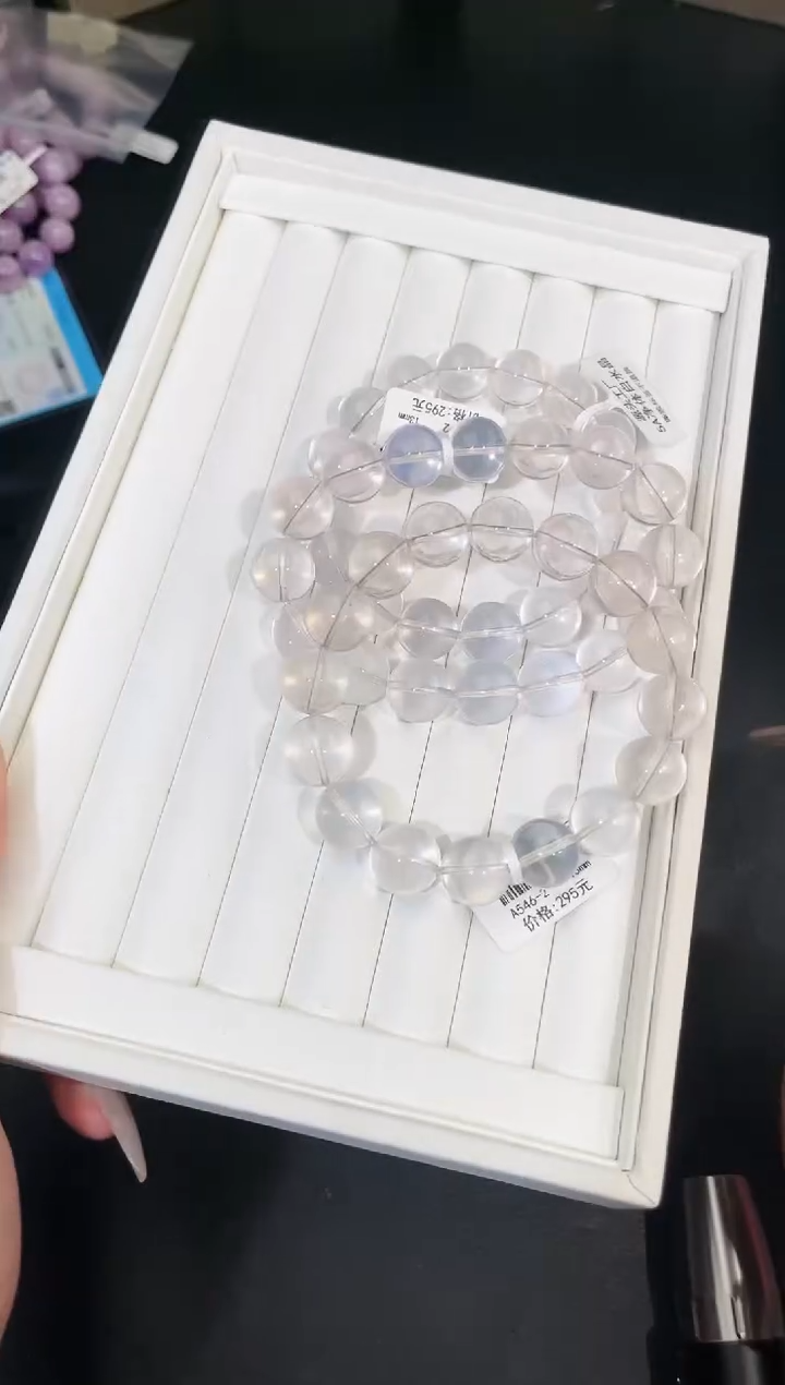 【闪购商品】水晶手链未镶嵌多样性发一白水13mm