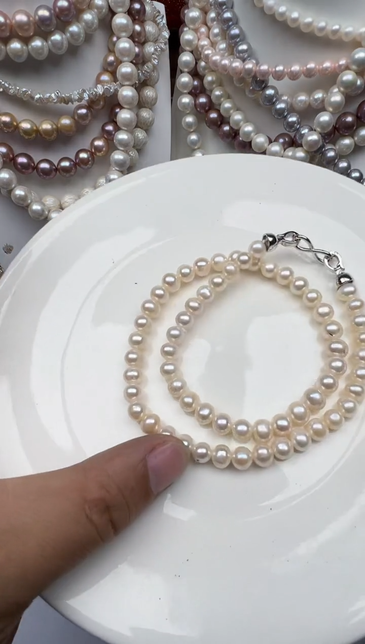 淡水珍珠未镶嵌颈饰1