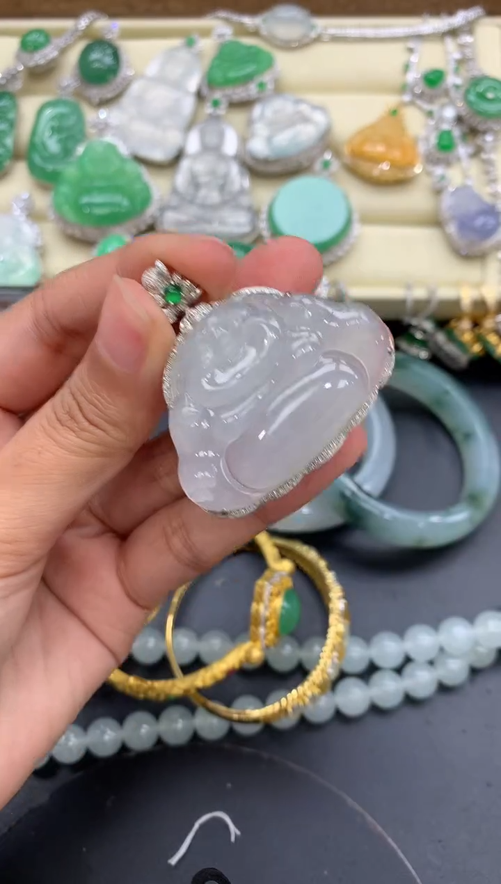 【闪购商品】翡翠颈饰18K金镶嵌481-中国好珍宝