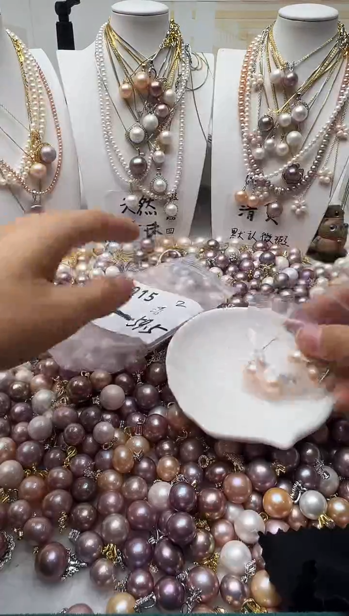 颈饰合金淡水珍珠015