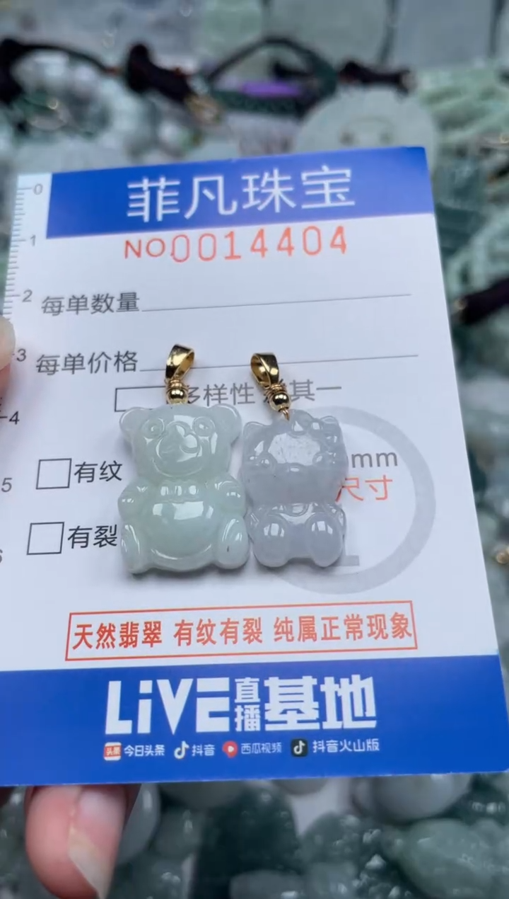 颈饰未镶嵌翡翠14404