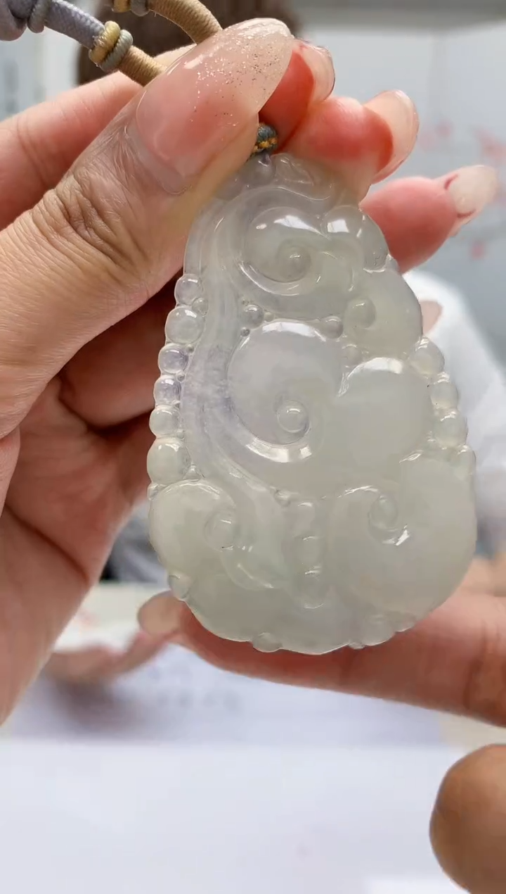 【闪购商品】定制翡翠未镶嵌4868MM-毛货挂件108