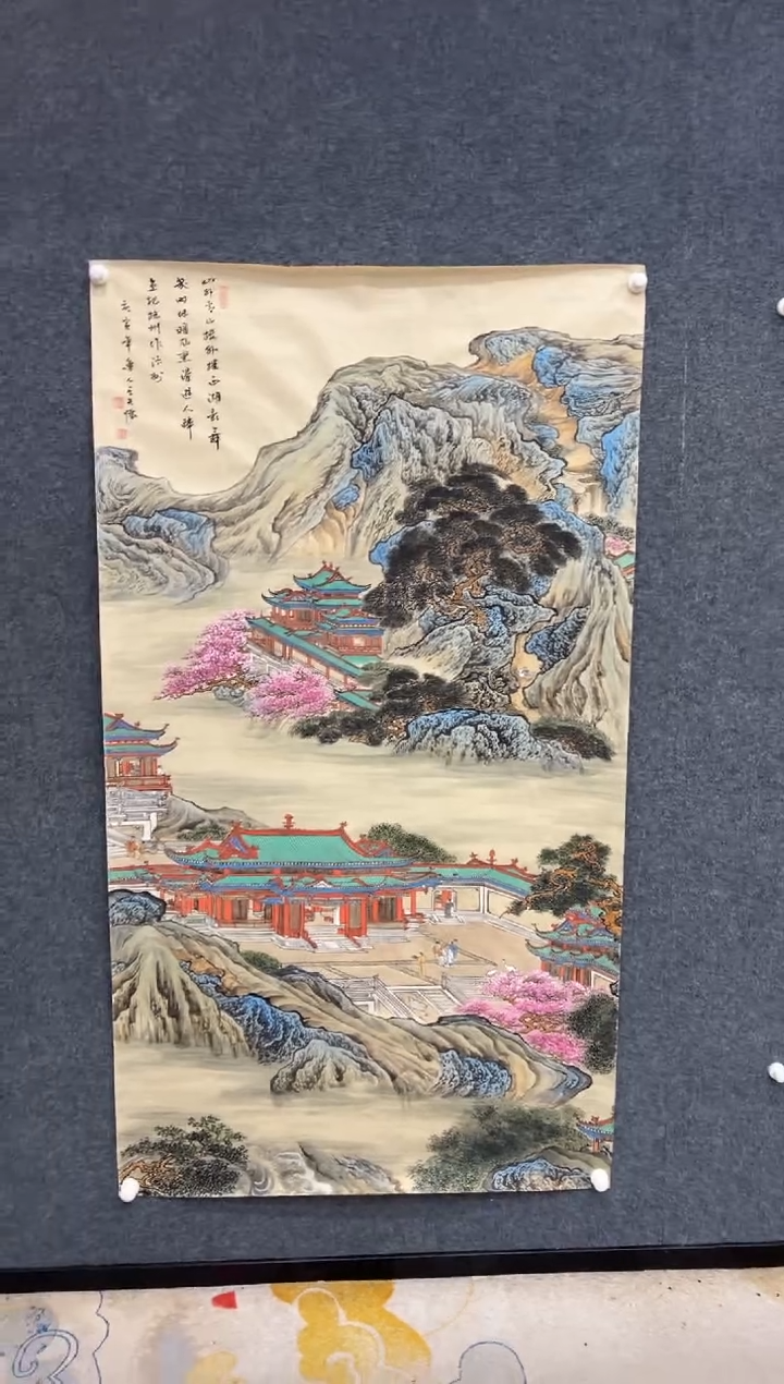 【闪购商品】国画1.15-王夫怀-6尺界画-020