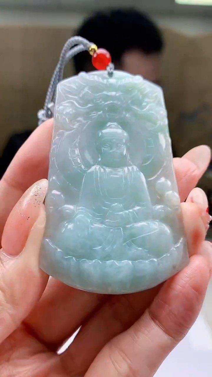 【闪购商品】定制翡翠未镶嵌5153MM-毛货挂件44