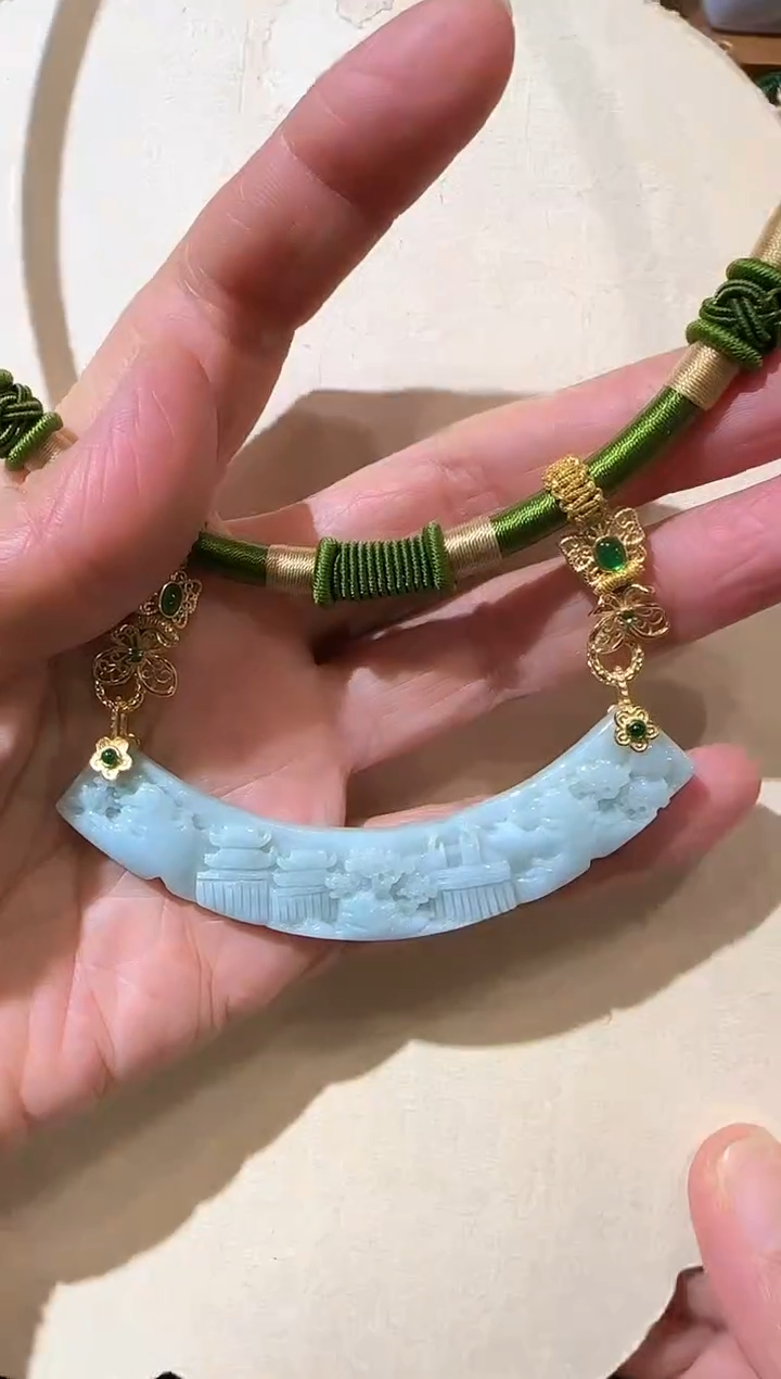【闪购商品】翡翠颈饰未镶嵌国风