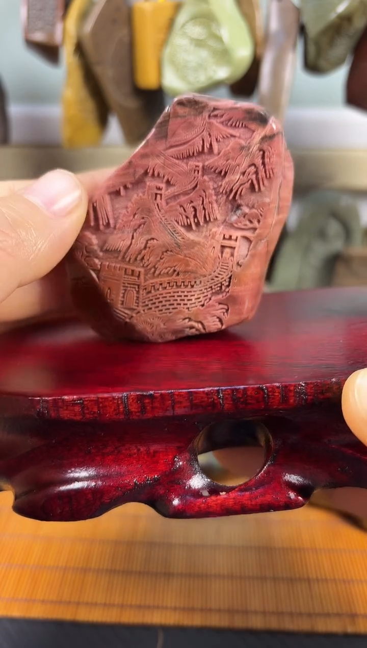 原石雕刻   默认打孔穿绳23