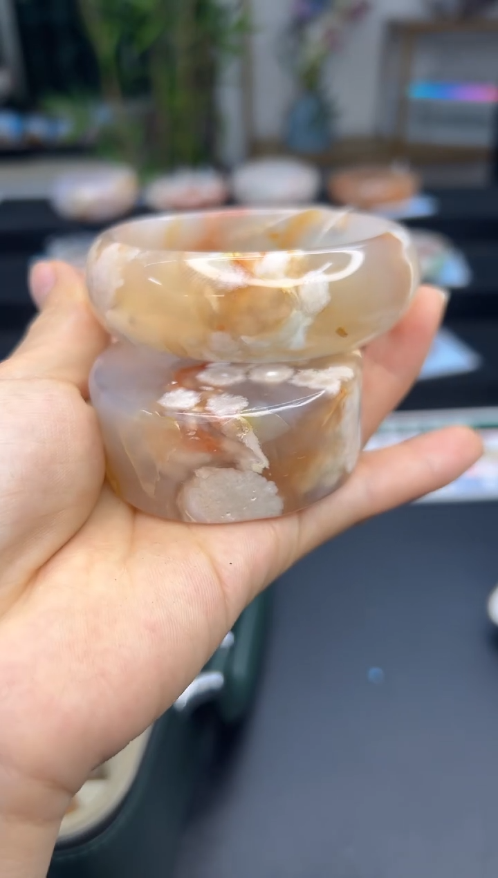 【闪购商品】石英质玉手镯未镶嵌A477(60圈赠送镯心)