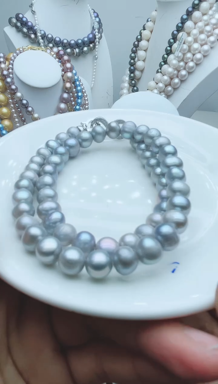 【闪购商品】淡水珍珠颈饰钛钢51