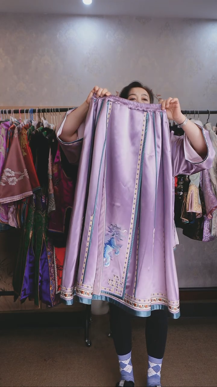 ?**?桑蚕丝刺绣马面裙 小码