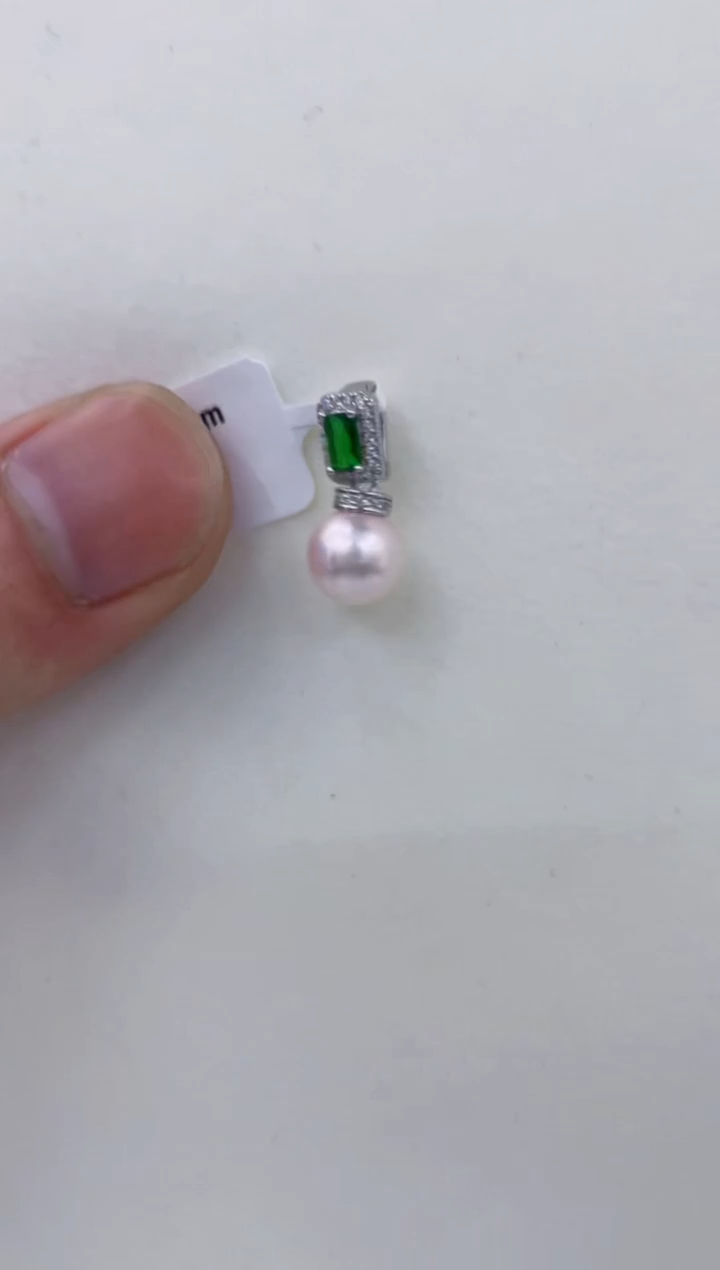 颈饰银S925镶嵌海水珍珠  